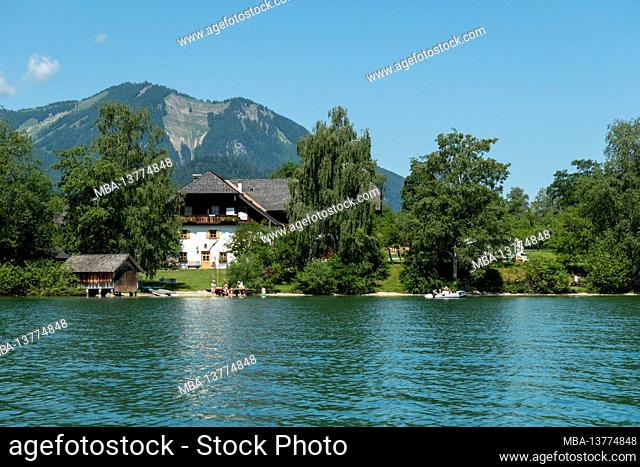 Old farm on Lake Wolfgang, Salzburg State, Austria