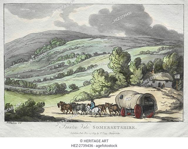 Rowlandson's Sketches from Nature: Taunton Vale, Somersetshire, 1809. Creator: Thomas Rowlandson (British, 1756-1827)