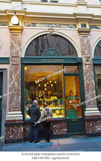 Les Ecuadors jewellery shop Galeries Royales Saint-Hubert Brussels Belgium Europe