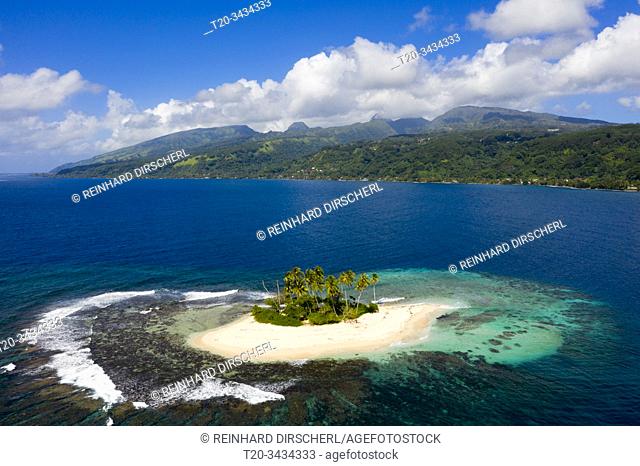 Island in front of Mitirapa, Tahiti, French Polynesia