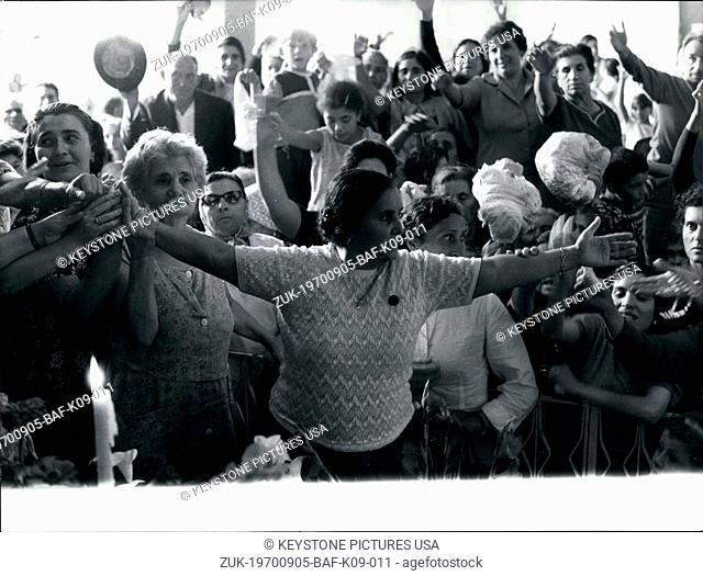 Sep. 05, 1970 - Giuseppina Gonnella Performing Miracles (Credit Image: © Keystone Press Agency/Keystone USA via ZUMAPRESS.com)