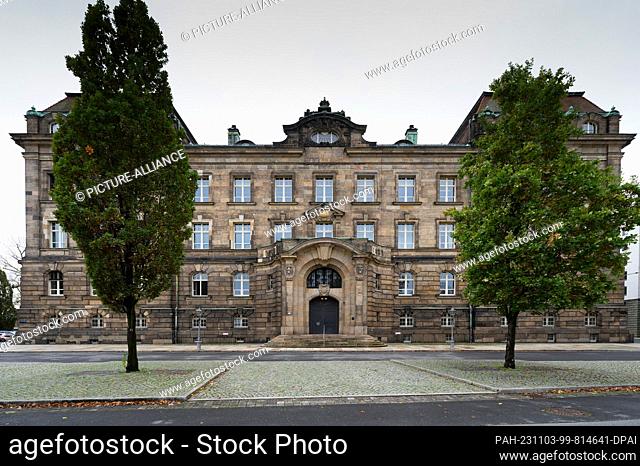 03 November 2023, Saxony, Dresden: View of the Saxon State Chancellery. In addition to the seat of the Minister President