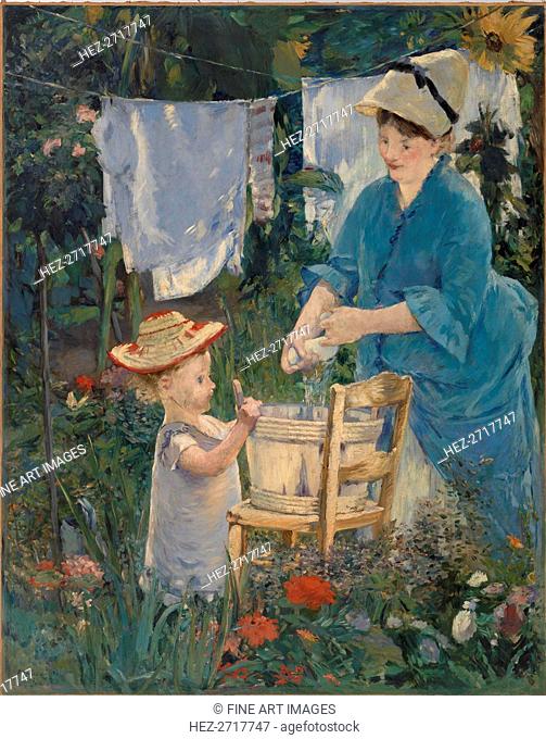 Le Linge (The Laundry), 1875. Creator: Manet, Édouard (1832-1883)