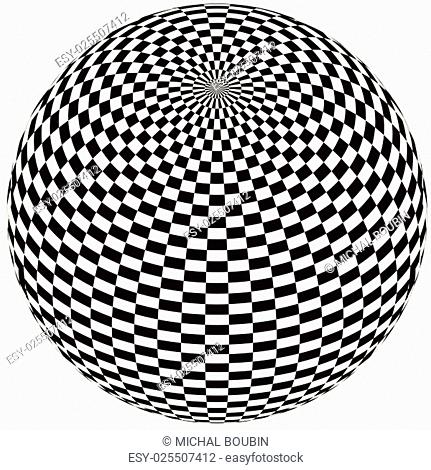 Abstract vector illustration of the ball