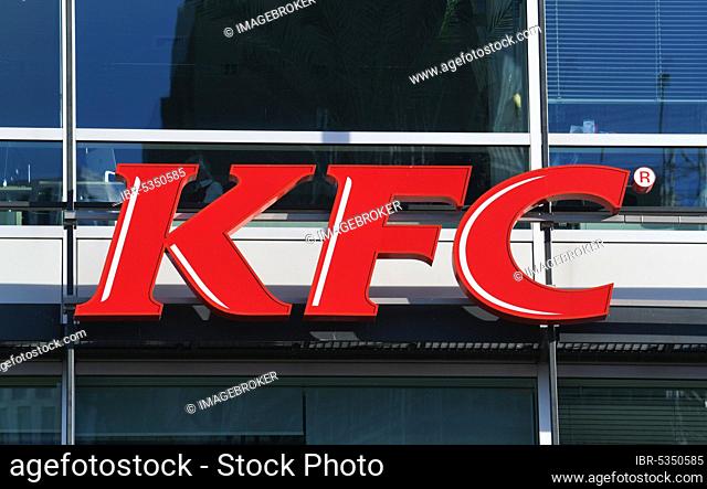 KFC, logo, advertising, Europacenter, Breitscheidplatz, Charlottenburg, Berlin, Germany, Europe