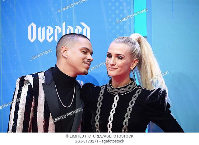 Evan Rose, Ashley Simpson attends the 25th MTV EMAs 2018 held at Bilbao Exhibition Centre 'BEC' on November 4, 2018 in Madrid, Spain