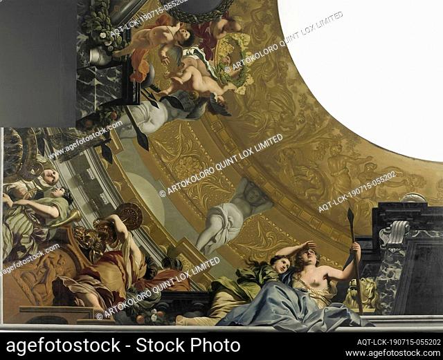 Five-part Ceiling Decoration for the Great Hall of Soestdijk Palace, Ceiling painting in five parts with Diana and her companions as main performance