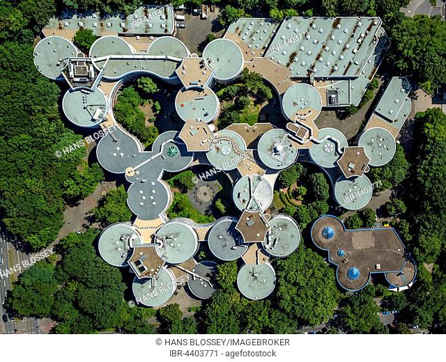 Aerial view, top view, University of Essen-Duisburg, Duisburg, Ruhr district, North Rhine-Westphalia, Germany