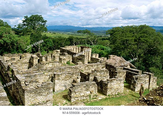 Ruins of ancient city (6th Century). Ocosingo valley, Chiapas, Mexico