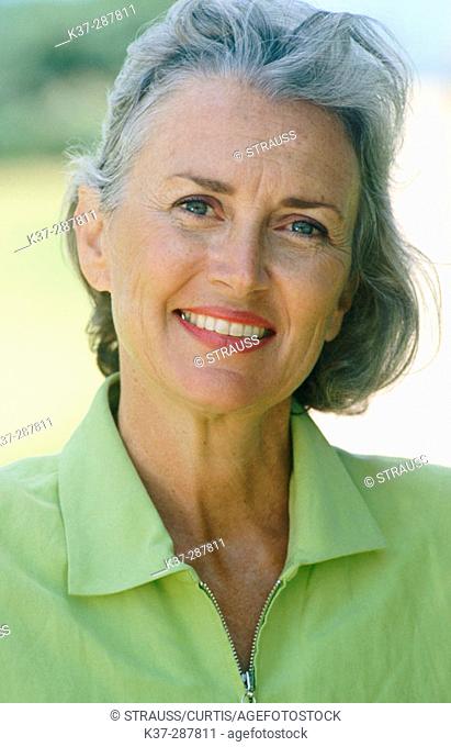 Smiling mature woman portrait