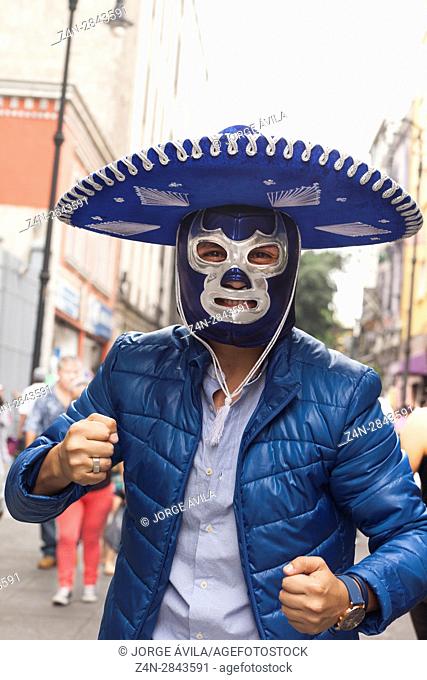 Charro, wrestler, Mexico