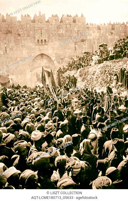 Neby, Nebi Musa procession 1898, Nabi Musa is the name of a site in the West Bank believed to be the tomb of Moses