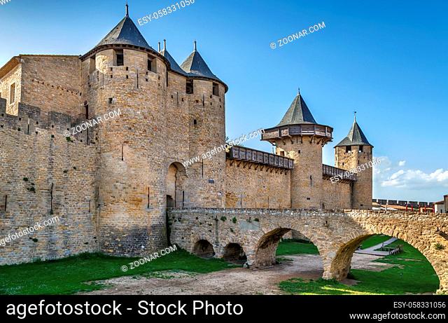 Cite de Carcassonne is a medieval citadel located in the French city of Carcassonne. Comtal castle