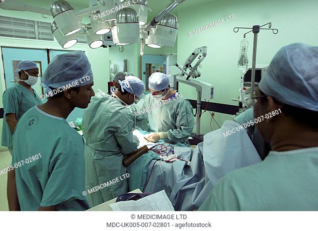 Surgeons perform an Open Gastrostomy, a surgery in which the surgeon creates an artificial external opening into the stomach for nutritional support or...