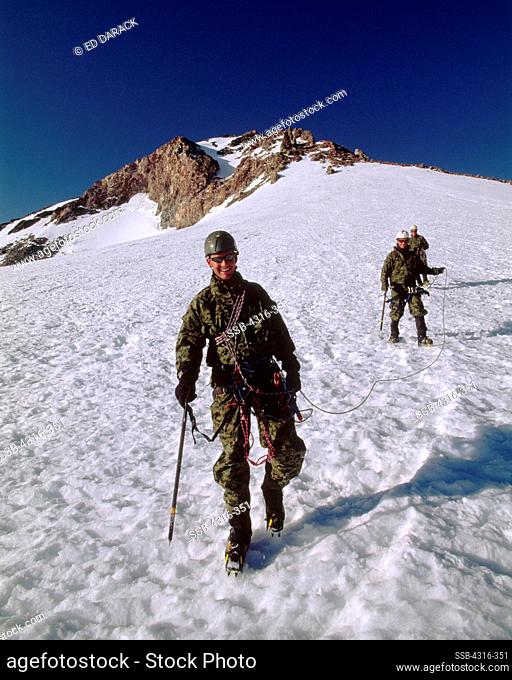 US Marines Grin After Successfully Summiting Mount Shasta