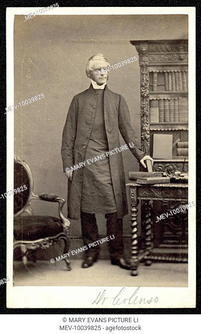 JOHN WILLIAM COLENSO bishop of Natal, deposed for unorthodox views, championed natives against Boers