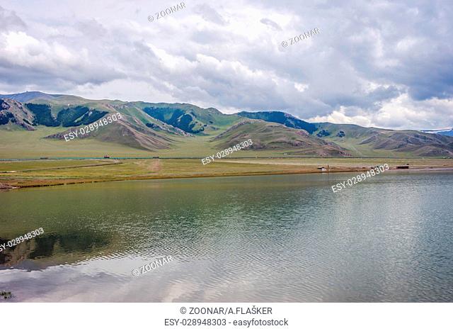 Landscapes at Sayram Lake, China