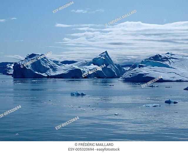 Iceberg, Greenland west coast in summer