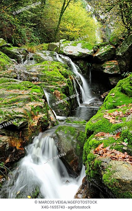 River Toxa waterfall  Silleda, Galicia, Spain