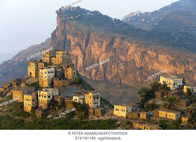 View of village. Al Karn, Al Mahwit Province, Yemen
