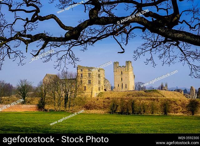 Helmsley Castle - a medieval castle situated in the market town of Helmsley, within the North York Moors National Park, North Yorkshire, England