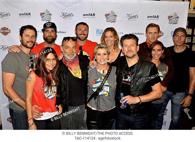 Tricia Helfer, Teddy Sears, Vanessa Marcil, Timothy White and Kristy Swanson attended 6th Annual Kiehl's LifeRide For amfAR Celebration at Kiehl's Since 1851