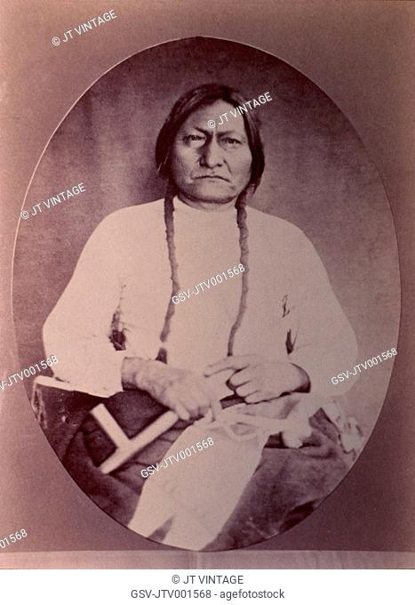 Sitting Bull (1831-1890), Chief of the Uncapapa Band of Sioux Indians, Portrait, 1882