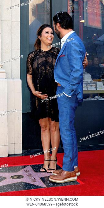 Eva Longoria's star ceremony on the Hollywood Walk of Fame in Los Angeles Featuring: Eva Longoria, Jose Baston Where: Los Angeles, California