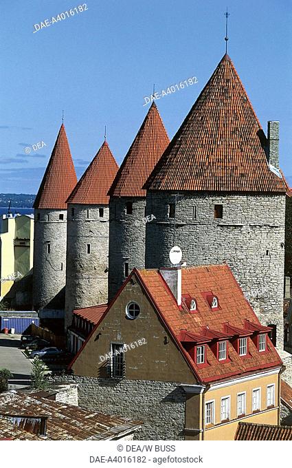 Estonia - Historic Centre (Old Town) of Tallinn (Vanalinn). UNESCO World Heritage List, 1997. Walled Lower Town
