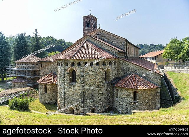 st. peter and paul basilica, agliate, italy