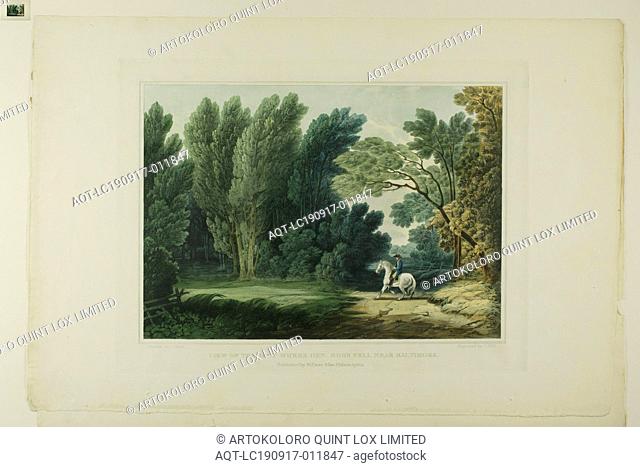 View of the Spot Where General Ross Fell, Near Baltimore, plate six of the first number of Picturesque Views of American Scenery, 1819/21, John Hill (American