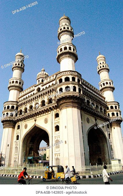 Charminar was built in 1591 AD ; Hyderabad ; Andhra Pradesh ; India