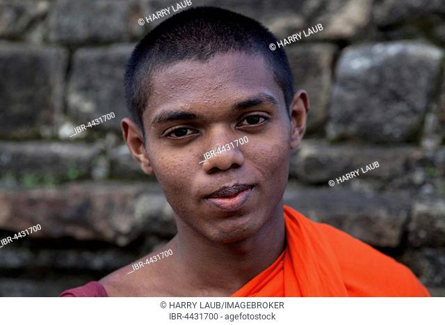 Young monk, Kandy, Central Province, Sri Lanka