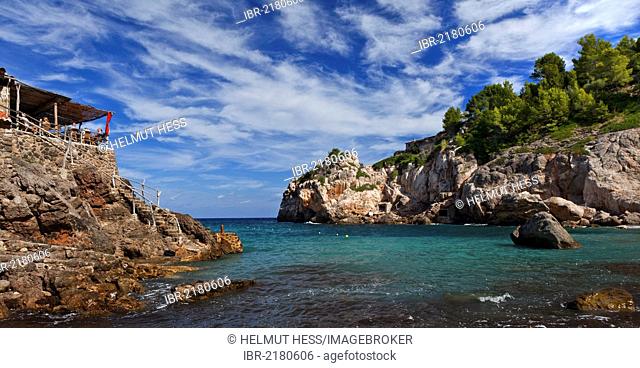 Coast, Cala Deia, Majorca, Balearic Islands, Spain, Europe