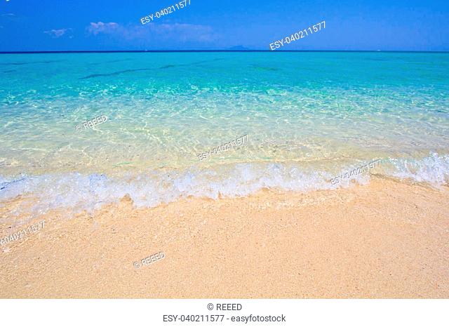 beach and tropical sea sand of Thailand sea