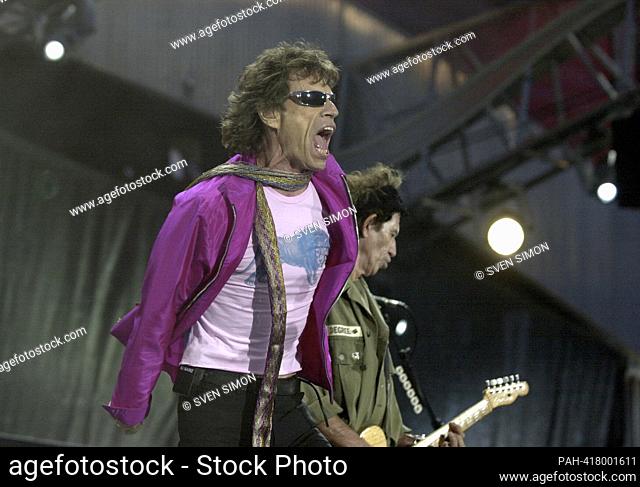 ARCHIVE PHOTO: Mick JAGGER turns 80 on July 26, 2023, 06SN-STONES130603VM.jpg Concert by the ROLLING STONES, GB, rock band, in Oberhausen, open air