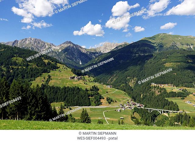 Austria, Carinthia, Carnic Alps, Leschatal, village Xaverlberg