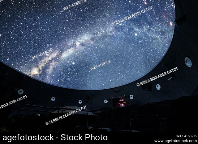 Planetarium of the Montsec Astronomical Park (La Noguera, Catalonia, Spain, Pyrenees)