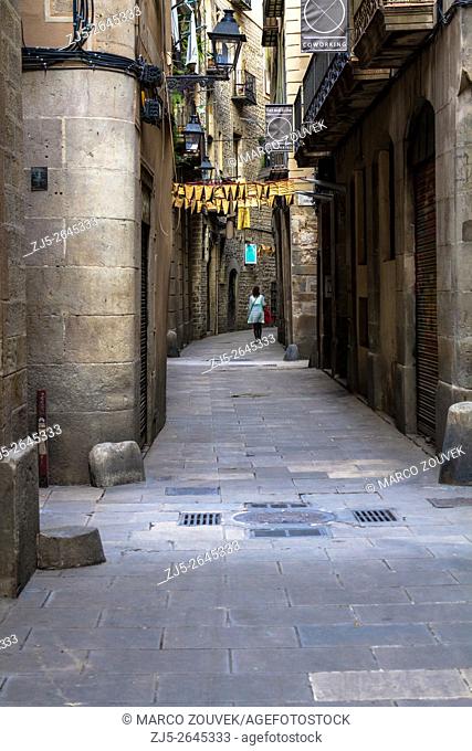 Ancient streets of Barcelona