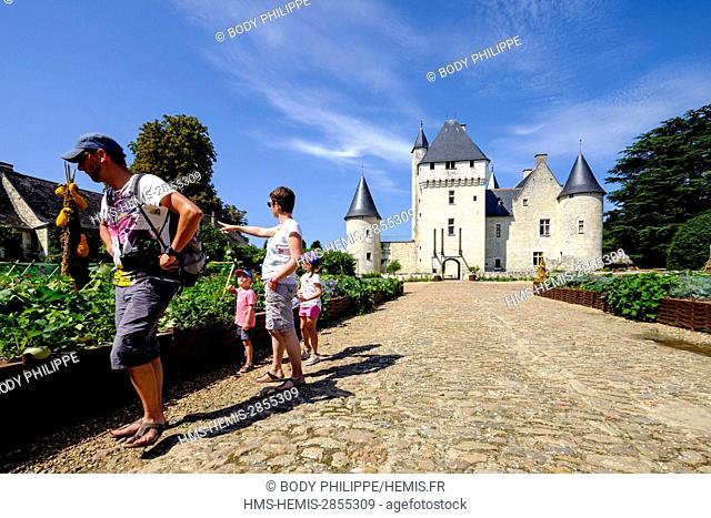 France, Indre et Loire, Touraine, Lemere, castle of Rivau 15 th century, on Remarkable Garden list