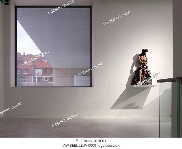 VANDER KELEN MERTENS MUSEUM LEUVEN STEPHANE BEEL ARCHITECTS BELGIUM INTERIOR WINDOW MEDIEVAL SCULPTURE