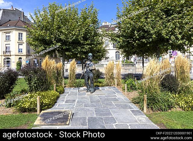 Statue of Charlie Chaplin in Vevey, Switzerland. (CTK Photo/Marketa Hofmanova)