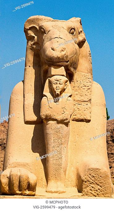 Africa, Egypt, Luxor, Karnak Temple - Karnak, Oberägypten, Ägypten, 01/01/2011