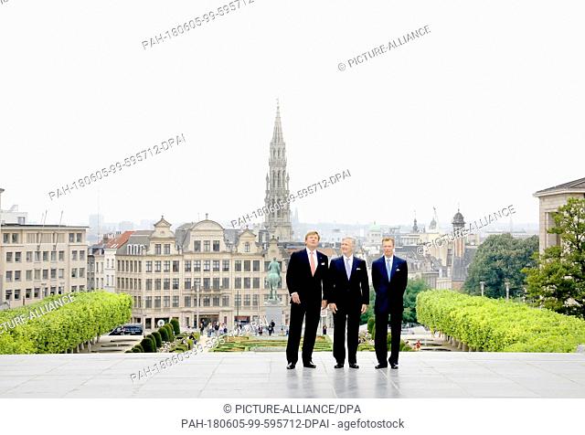 Belgium King Philip, dutch King Willem-Alexander and Grand Duke Henri of Luxemburg celebrates 60 years Benelux Photo: Albert Nieboer NETHERLANDS OUT Point de...