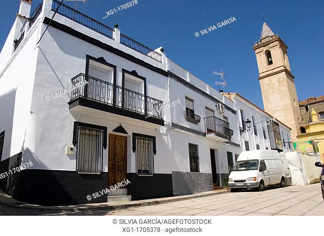 Street Jabugo, Huelva, Andalucia, Spain, Europe, South