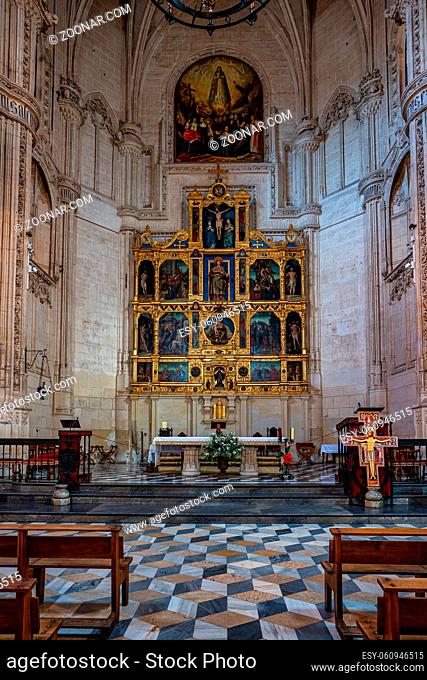 Interior of the Monastery of San Juan de los Reyes in the Old city of Toledo, Spain, UNESCO World Heritage