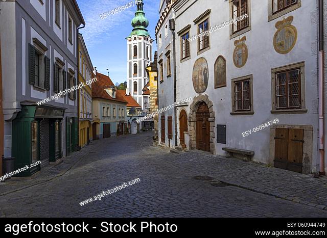 Cesky Krumlov old town, UNESCO site, Southern Bohemia, Czech Republic