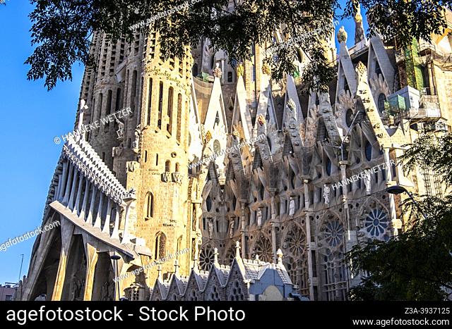 Sagrada Familia in Barcelona, Spain, Europe