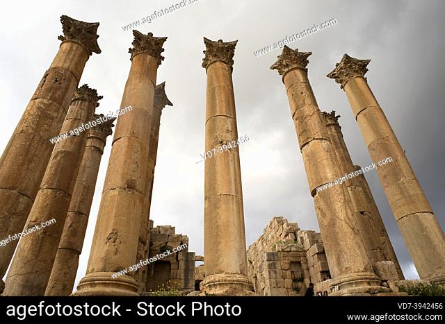 Jerash, Temple of Artemis (2th century). Jordan
