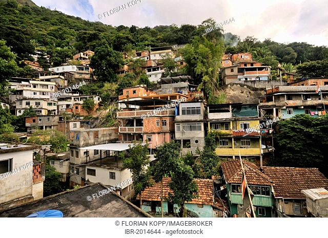 Slum district of Favela Morro da Formiga, Tijuca district, Rio de Janeiro, Brazil, South America